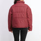 Celebrity Pink Juniors' Plaid Puffer Coat Red/ Black Size Large