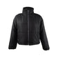 Celebrity Pink Juniors' Cropped Puffer Coat Black Size Extra Large