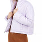 Celebrity Pink Juniors' Cropped Puffer Coat Lila Size Large