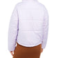 Celebrity Pink Juniors' Cropped Puffer Coat Lila Size Medium