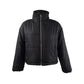 Celebrity Pink Juniors' Cropped Puffer Coat Black Size Medium