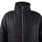 Celebrity Pink Juniors' Cropped Puffer Coat Black Size Medium
