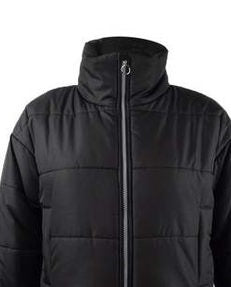 Celebrity Pink Juniors' Cropped Puffer Coat Black Size Medium