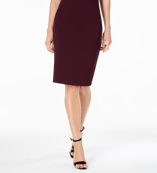 Calvin Klein Women's Capelet Sheath Dress Purple Size 6