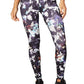 Nike Women's Printed Washed Floral Tights Black Size Extra Small