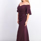 Calvin Klein Women's Sweetheart Off-The-Shoulder Gown Purple Size 14