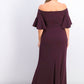 Calvin Klein Women's Sweetheart Off-The-Shoulder Gown Purple Size 2
