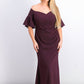 Calvin Klein Women's Sweetheart Off-The-Shoulder Gown Purple Size 2