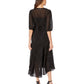 Calvin Klein Women's Chiffon Maxi Dress With Side Tie Black Size 4