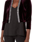 Calvin Klein Women's Velvet Rhinestone Shrug Purple Size Large