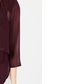 Calvin Klein Women's Illusion-Sleeve Rhinestone-Accented Shrug Purple Size Small