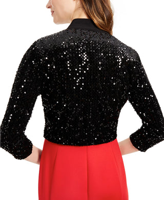 Calvin Klein Women's Sequined Cardigan Black Size Small