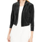Calvin Klein Women's Velvet Shrug Cardigan Black Size Small