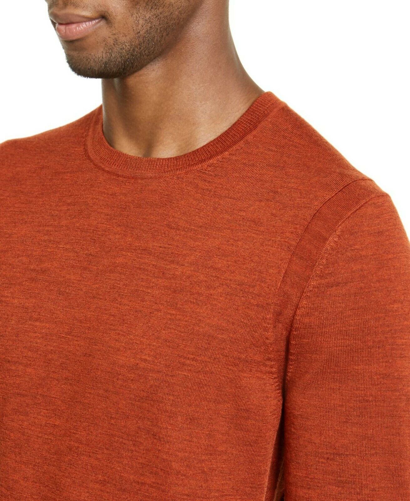 Michael Kors Men's Merino Sweater Brown Size Extra Large