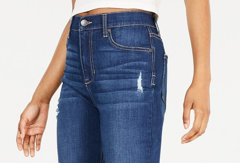 Celebrity Pink Women's High Rise Ankle Skinny Jean Turq/Aqua Size 15