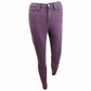 Celebrity Women's Pink High Rise Ankle Skinny Jean Purple Size 5