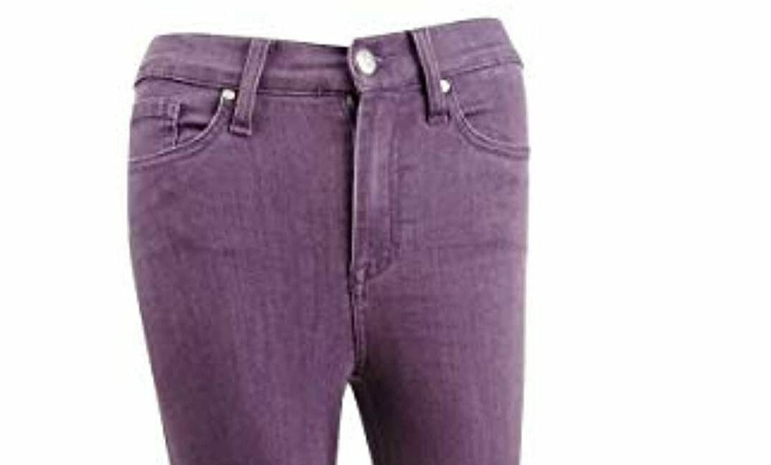 Celebrity Women's Pink High Rise Ankle Skinny Jean Purple Size 5