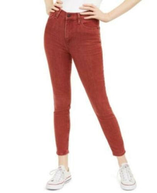 Celebrity Pink Women's High Rise Ankle Skinny Jean Medium Red Size 9