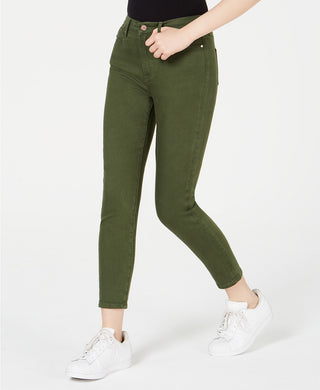 Celebrity Pink Juniors' High-Rise Colored Skinny Ankle Jeans Green Size 3
