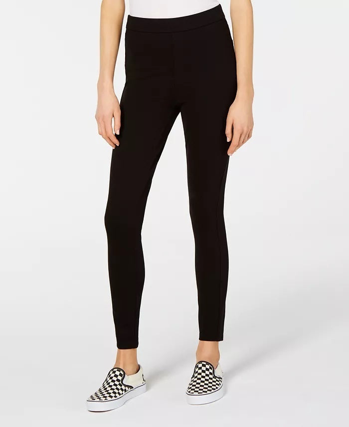 Celebrity Pink Junior's High Rise Skinny Ponte Pants Black Size Small