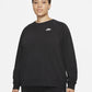 Nike Women's Plus Size Sportswear Fleece Crewneck Sweatshirt Charcoal Size 3X