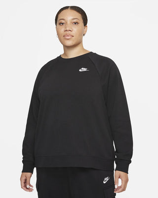 Nike Women's Plus Size Sportswear Fleece Crewneck Sweatshirt Charcoal Size 3X