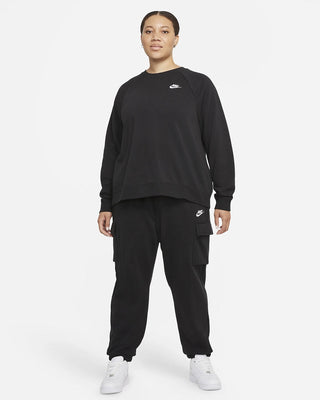 Nike Women's Plus Size Sportswear Fleece Crewneck Sweatshirt Charcoal Size 3X