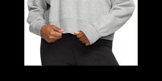 Nike Women's Plus Size Sportswear Fleece Crewneck Sweatshirt Gray Size X-Large