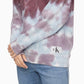 Calvin Klein Womne's High Tide Tie-Dyed Sweatshirt Purple Size Small