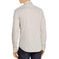 Michael Kors Men's Pin-Stripe Slim Fit Button-Down Shirt Gray Size XX-Large