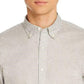 Michael Kors Men's Pin-Stripe Slim Fit Button-Down Shirt Gray Size XX-Large