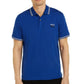 Michael Kors Men's Cotton Piqué Polo Shirt Twlight Blue Size Large