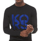 Michael Kors Men's Stacked Logo Sweatshirt Black Size Extra Large