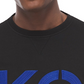 Michael Kors Men's Stacked Logo Sweatshirt Black Size Extra Large