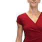 Almost Famous Women's Trendy Plus Size Faux-Wrap Dress Dark Red Size 1X