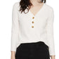 Sanctuary Women's Aiden Button-Up Top Ivory Size Medium