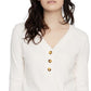 Sanctuary Women's Aiden Button-Up Top Ivory Size Medium