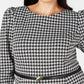 Calvin Klein Women's Plus Size Belted Fit & Flare Dress Gray Size 18W