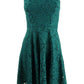 Speechless Juniors' Lace Fit & Flare Tank Dress Green Size Extra Small