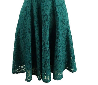 Speechless Juniors' Lace Fit & Flare Tank Dress Green Size Extra Small