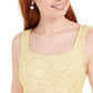 Speechless Juniors' Lace Fit & Flare Dress Yellow Size 3