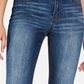 Indigo Rein Juniors' Cuffed Cropped Skinny Jeans Med Blue Size 1