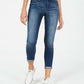 Indigo Rein Juniors' Cuffed Cropped Skinny Jeans Blue Size 7
