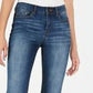 Indigo Rein Juniors' Cuffed Cropped Skinny Jeans Blue Size 7