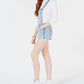 Dollhouse Junior's Cuffed Denim Shortalls Blue Size 9