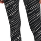 DKNY Women's Printed High-Waist Leggings Black Size Extra Small