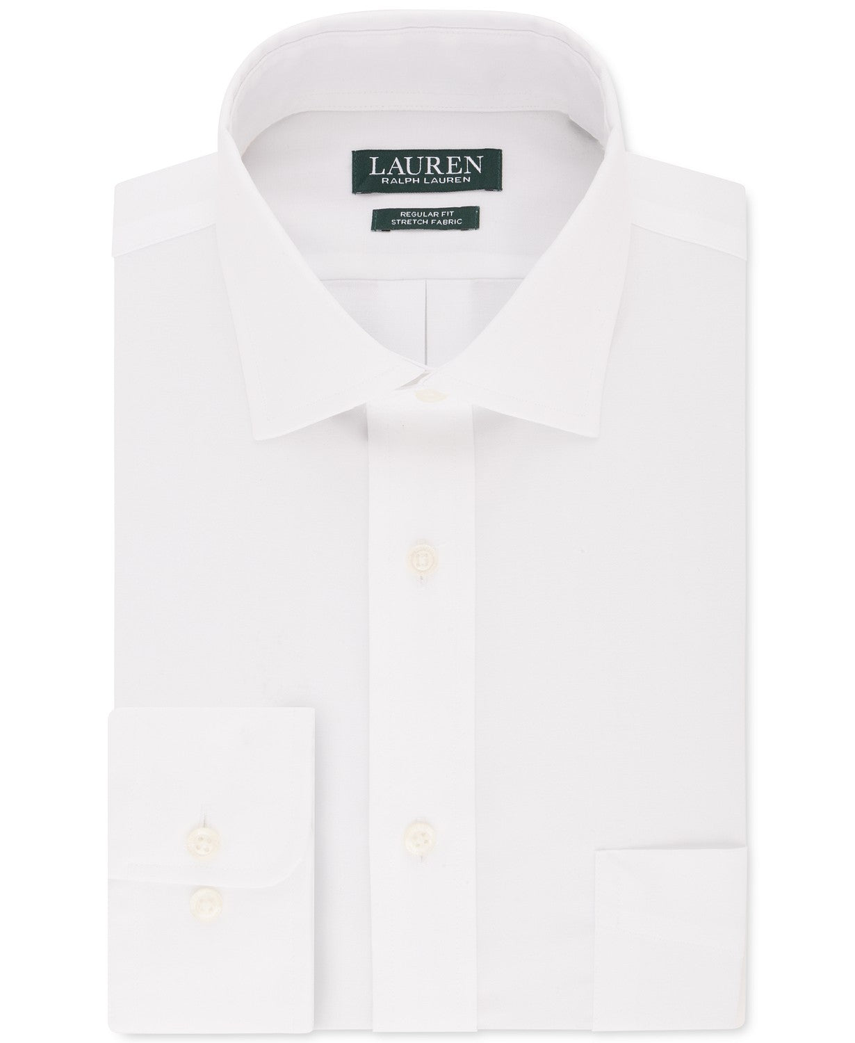 Ralph Lauren Men's Regular-Fit Ultraflex Dress Shirt White Size 17.5x32-33