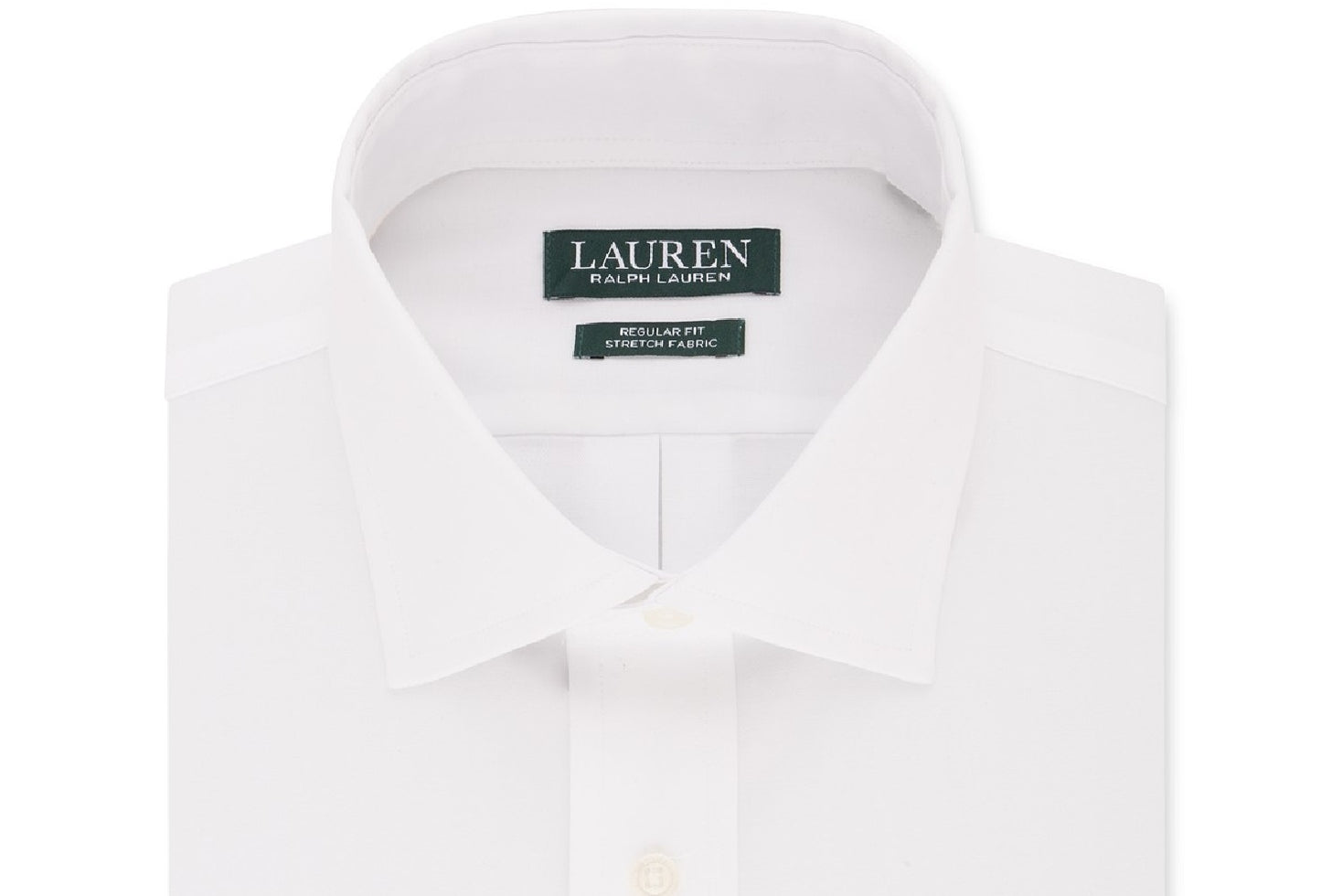 Ralph Lauren Men's Regular-Fit Ultraflex Dress Shirt White Size 17.5x32-33