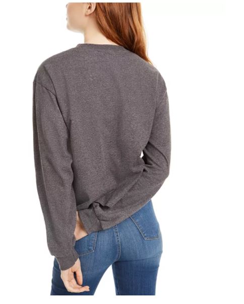 Disney Junior's Frozen Journey Long Sleeved Graphic T-Shirt By Mad Engine Charcoal Size Small