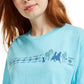 Disney Juniors' Women's Frozen Graphic T-Shirt Blue Size Extra Large